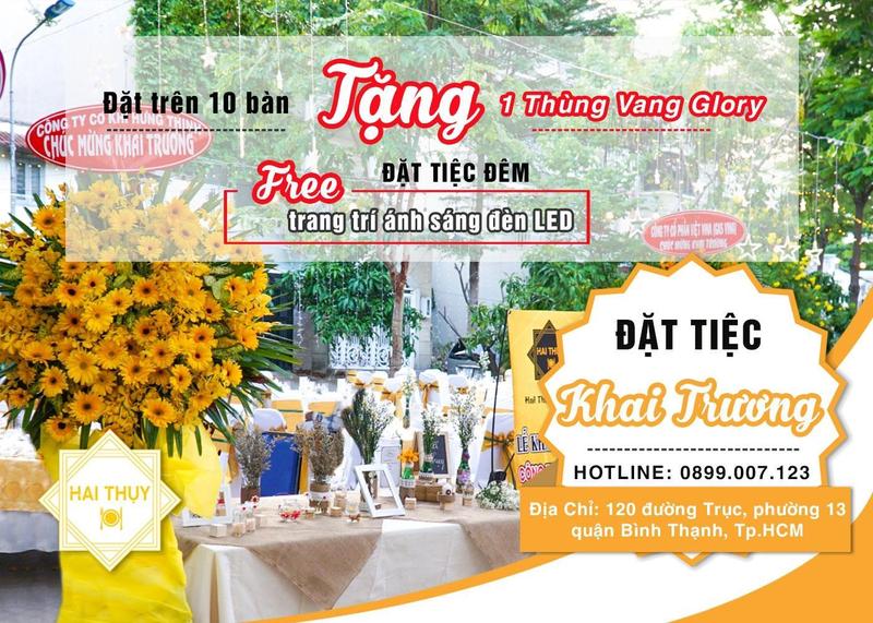 Tổ chức tiệc khai trương - Hai Thụy Catering